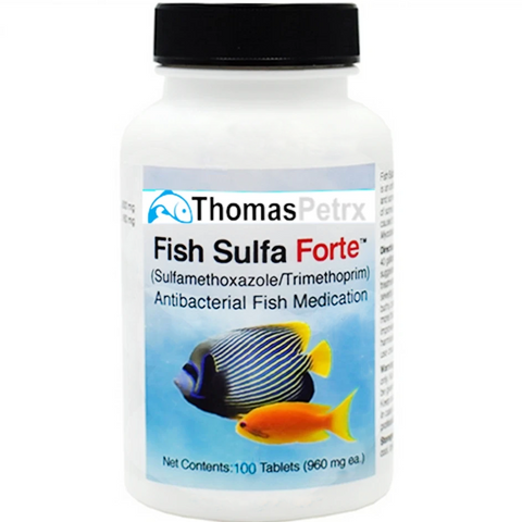 Fish Sulfa Forte - Sulfamethoxazole 800 mg, Trimethoprim 160 mg Tablets (100 Count) - ThomasPetRx